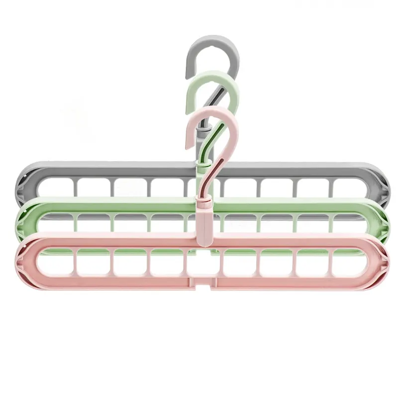 ClosetBuddy 9-Hole Foldable Hanger (3 Pack)