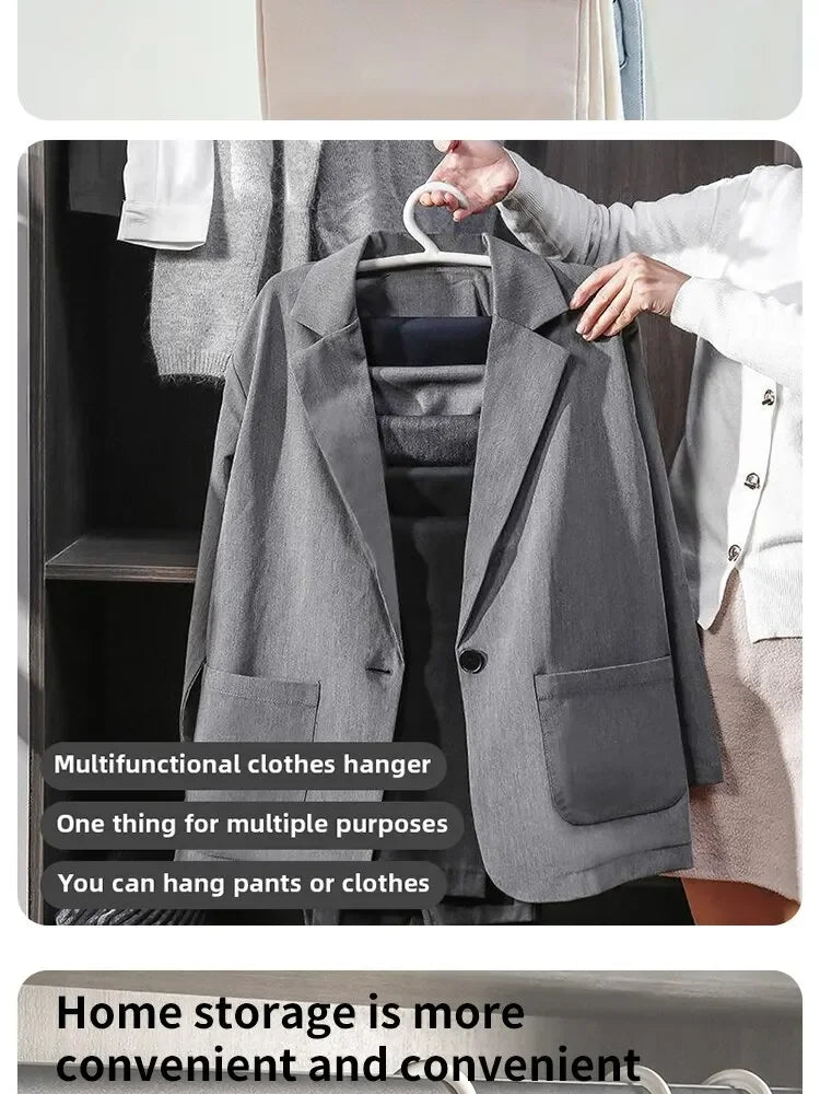 ClosetBuddy Multi-Layer Pants Rack – Space-Saving 5-Layer Trouser Hanger (1/2/3 Pack Options)