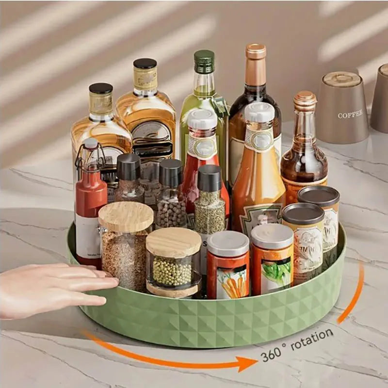 ClosetBuddy Rotating Spice Rack Organizer For Kitchen Cosmetics Storage Convenient and Space-Saving Solution for Apartments & College Dorms