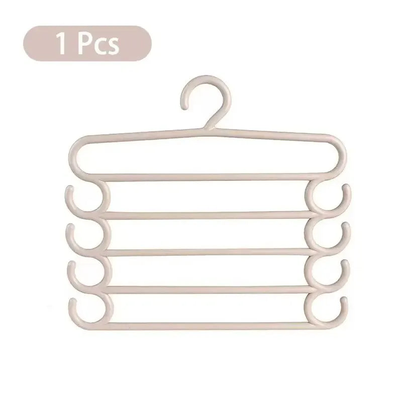 ClosetBuddy Multi-Layer Pants Rack – Space-Saving 5-Layer Trouser Hanger (1/2/3 Pack Options)