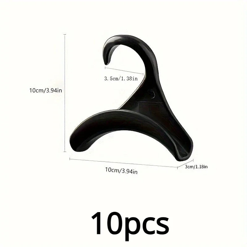 ClosetBuddy 10pcs Widen Multipurpose Hangers Connection Hook Space Saving Hat Silk Scarf Shawls Handbag Hanging Rack Wardrobe Organizer