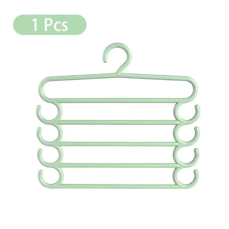 ClosetBuddy Multi-Layer Pants Rack – Space-Saving 5-Layer Trouser Hanger (1/2/3 Pack Options)