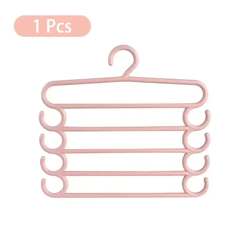 ClosetBuddy Multi-Layer Pants Rack – Space-Saving 5-Layer Trouser Hanger (1/2/3 Pack Options)
