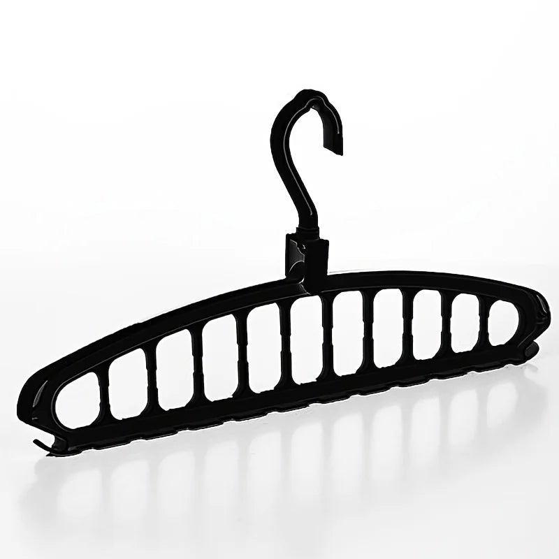 ClosetBuddy Folding Multi-Hole Clothes Hanger Non-slip Storage Rack Space Saving Clothes Rack Organizers For Wardrobe Jeans Trousers Scarf