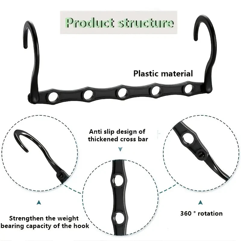 ClosetBuddy 10-Piece Space-Saving Magic Hangers – Heavy-Duty Closet Organizer