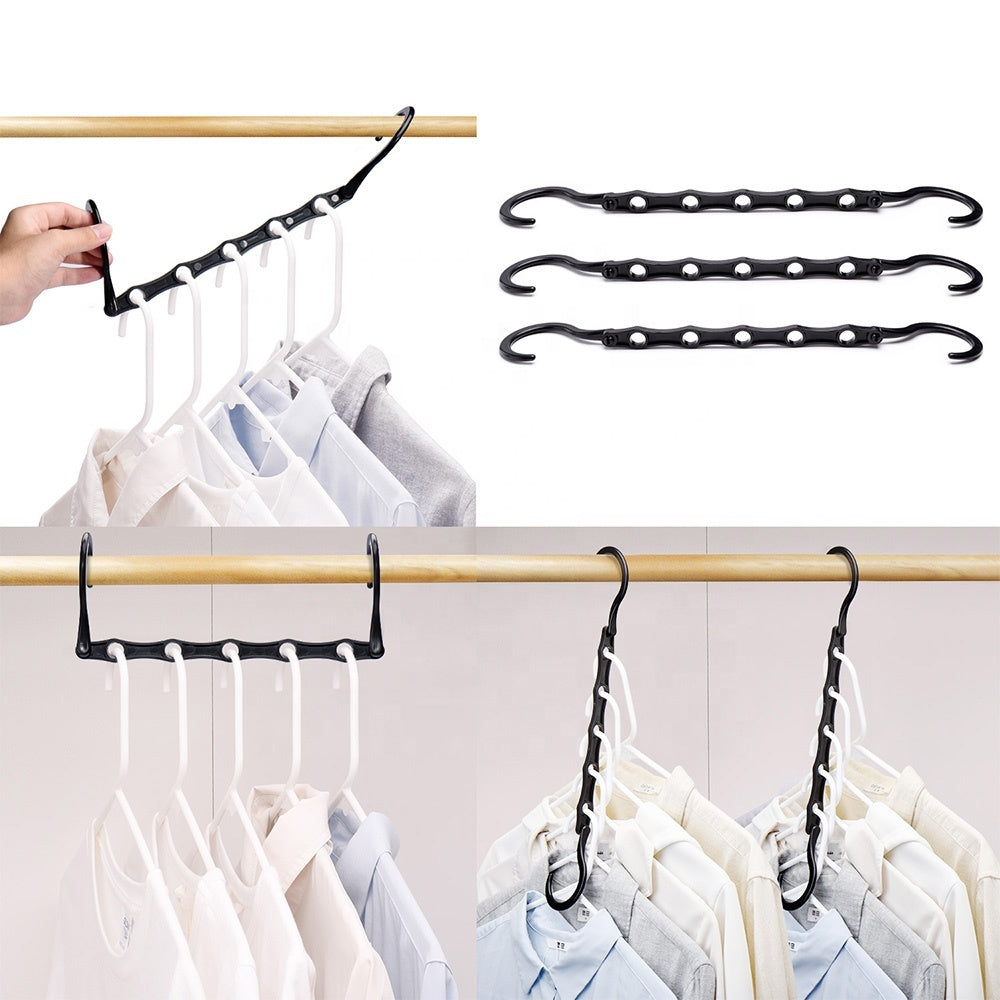 ClosetBuddy 10-Piece Space-Saving Magic Hangers – Heavy-Duty Closet Organizer
