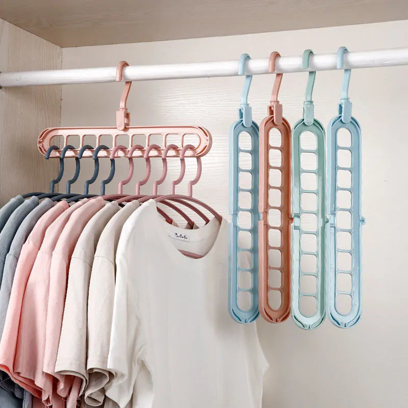 ClosetBuddy 9-Hole Foldable Hanger (3 Pack)