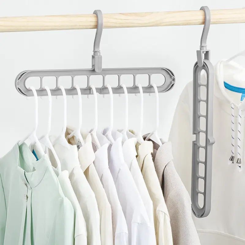 ClosetBuddy 9-Hole Foldable Hanger (3 Pack)