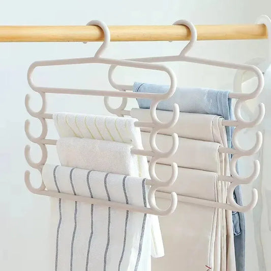 ClosetBuddy Multi-Layer Pants Rack – Space-Saving 5-Layer Trouser Hanger (1/2/3 Pack Options)