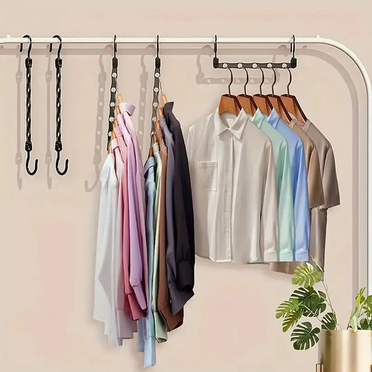 ClosetBuddy 10-Piece Space-Saving Magic Hangers – Heavy-Duty Closet Organizer