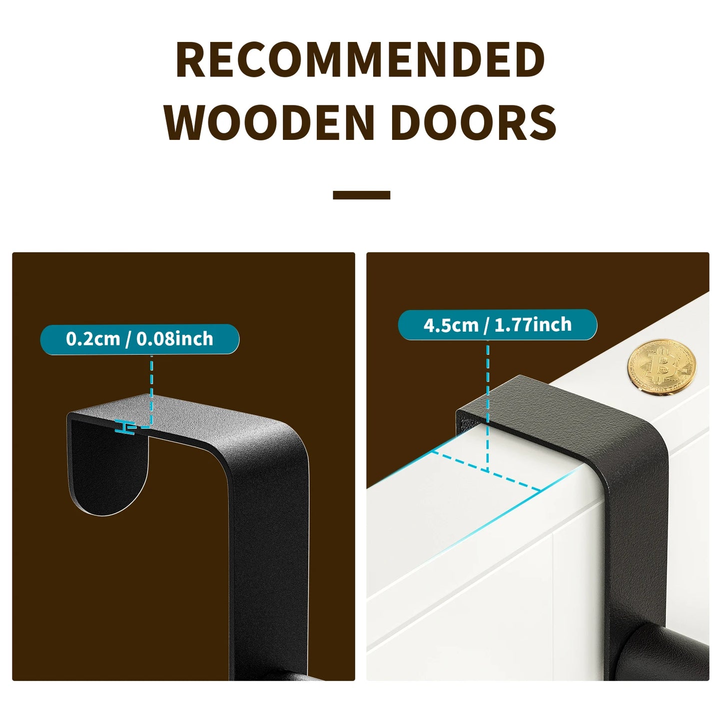 ClosetBuddy 6/8-Tier Over-Door Pantry Organizer – Carbon Steel Rack (Black)